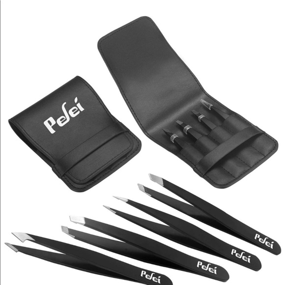 New-4 Stainless Steel Precision Tweezers Set & Case - Picture 4 of 7